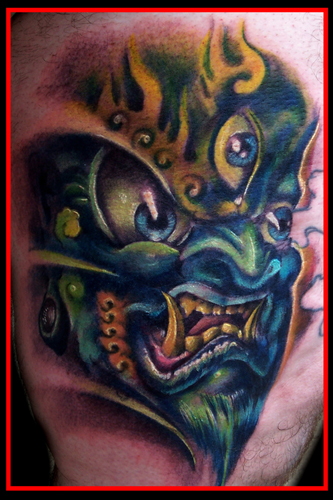 Tattoos - Darrin White - Aian mask